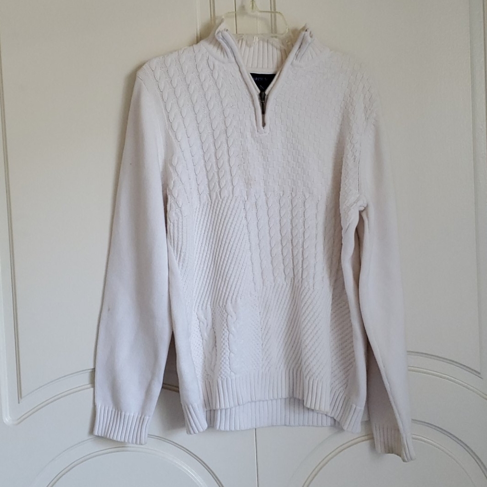 White sweater with stains
